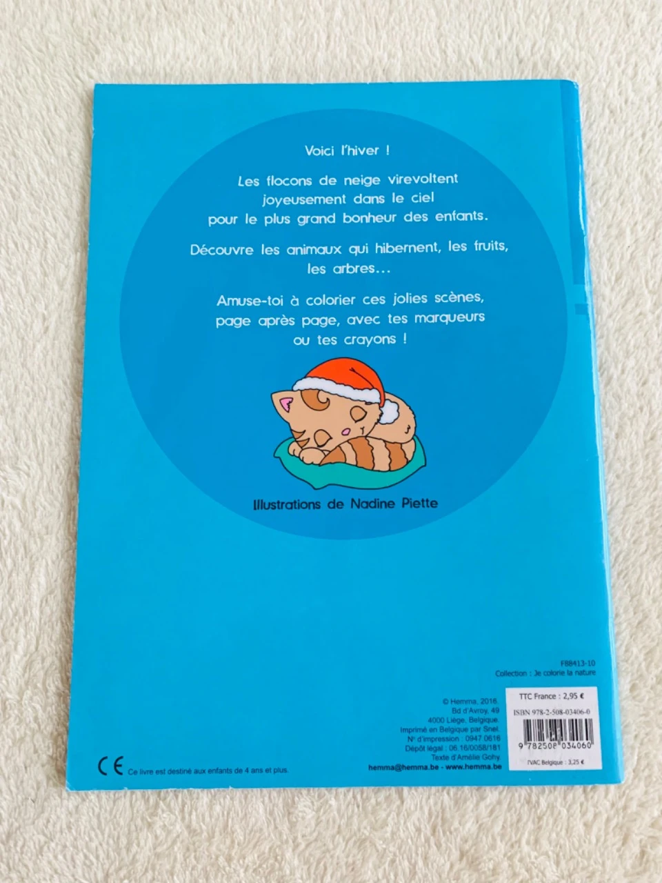 Libro para colorear 4 a 6 años invierno "Yo coloro las estaciones, el invierno" – photo 2
